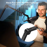 MAONO Microphone Arm – Heavy-Duty Adjustable Boom Stand for Studio & Streaming