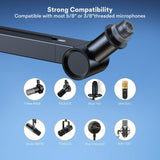 MAONO Microphone Arm – Heavy-Duty Adjustable Boom Stand for Studio & Streaming