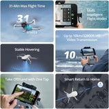 DJI Mini 2 SE Fly More Combo – Lightweight 2.7K GPS Drone with Extended Flight Bundle