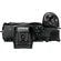 Sony digital camera top view with control dials and LCD screen, black body